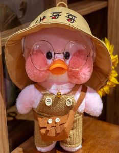 Kawaii Lalafanfan Duck Pluszowa zabawka Pchana zwierzę Miękka pluszowa różowa żółta kaczka towarzysza zabawki do lalki dla dzieci Prezent urodzinowy1871950