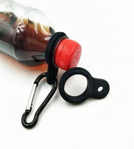 Portabottiglie con fibbia a moschettone, portachiavi con clip, adatto a forma di bottiglia di cola per uso quotidiano o esterno Portabottiglie in silicone XD224735563