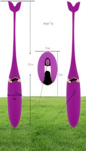 Sex delfin vibrerande ägg fjärrkontroll vibratorer sex massager älskar ägg för kvinnor tränar vaginal massage kegel boll g spot USB 6572655