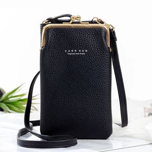 Leather Crossbody Bag For Women Fashion Small Mini Matte Shoulder Messenger Clutch Ladies Phone bag Purse Handbag 240106