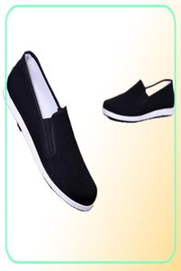 Sapatos de pano preto clássico bruce lee retro chinês kung fu sapatos chunchun tai chi chinelos artes marciais sapatos de algodão8280893