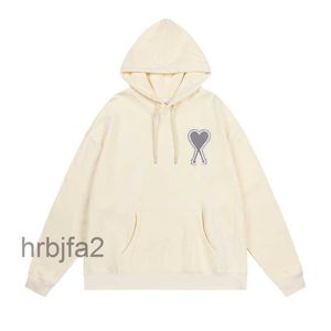 Designer Amis Mens Women hoodies mode tröjor Pullover Loose Long Sleeve Spring Embroid Heart Print Clotle Loves Tops Clothing S3xl 083iayqj Ay