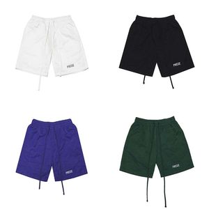 shorts män kvinnor strand shorts neutrala shorts andningsbar sport bomull mode shorts gatustil shorts reflekterande logotyp Nylon shorts