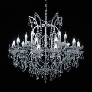 Modern Art Deco Large Pendant Luxury Exquisite Acrylic Crystal Chandelier LED Pendant Lamp Lighting For Wedding Planner Event Decor