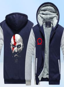 Kış Hoodies God of War Kratos Grafik Erkekler Kadınlar Sıcak Sonbahar Giysileri Sweatshirts Fermuar Ceket Polar Hoodie1795838