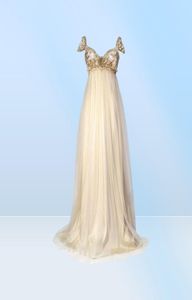 Suknie ślubne w stylu wiktoriańskim w stylu wiktoriańskim Regency Inspirowane vintage zniżki eleganckie liniowe linijki Formal Long Bridal Party Solens6350856