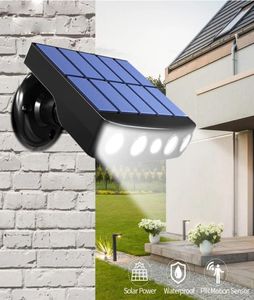 Solar Lights Waterproof Motion Sensor 4 Bright LED 3 Lighting Modes Outdoor Garden Wireless Security Solar Powered Flood Light5118323