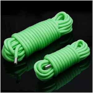 5m/10 m fluorescens BDSM ROPE Sexleksaker för kvinnors vuxna spel Shibari Rope Bindande rollspel Sex Rope Bondage Gear 240106