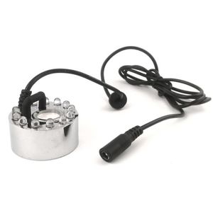 20mm 12 Färgglada LED -tankvatten Fountain Pond Atomizer Mist Maker Fogger luftfuktare dekoration 110220V till 24V Power Adapter 4002429367