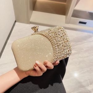 Pochette da sera con diamanti da donna Borsa per banchetti Portafogli Cena di nozze 240106