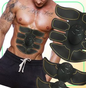 Electric EMS Muscle Stimulator ABS Abdominal Muscle Toner Body Fitness Forming Massage Patch Siliming Trainer Oviser Unisex2206222