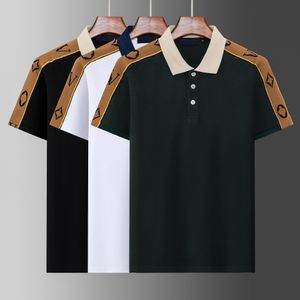 camisa polo homem moda desinger camisa bordada manga curta camisa polo fina tamanho asiático M XXXL respirável e versátil camiseta masculina roupas masculinas lllll