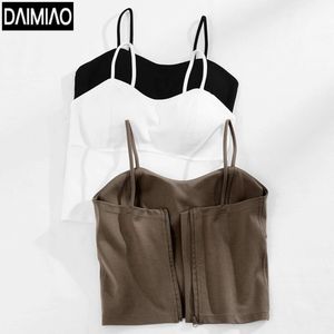 Autunno nuova cerniera estesa appesa gilet intimo reggiseno da donna senza anello in acciaio con pettorali come fondo, con bella schiena e