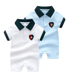 Pagliaccetto neonato Tuta Bambini Ragazzo Vestiti Maniche corte Patchwork di cotone Strisciante Pagliaccetto bambina 024 Mesi1423722