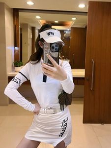 Camis Golf Apparel 여성 긴 슬리브 Tshirt 통기성 빠른 마른 야외 캐주얼 캐주얼 스트레치 스포츠웨어 수분 위킹 탑