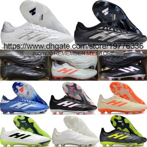 Invia con borsa Qualità Nuove scarpe da calcio 2024 Copa Pure 2 II FG Tacchetti da calcio Uomo Terreno solido Pelle morbida Allenamento confortevole Copa Pure.1 Scarpe da calcio Taglia US 6.5-11.5