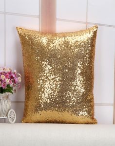 glitter paljett kudde glitter sjöjungfru kudde täcker kudde magisk kast kudde fall hem dekorativ bil soffa kudde2831572