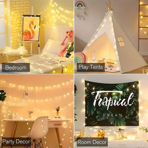 1pack 20LED Star String Lights, Waterproof, Expandable Fairy String Lights For Indoor And Outdoor Use, Wedding Parties Decor, Garden Decoration