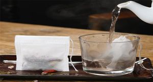 Ferramentas de chá de café da moda sacos de chá vazios sacos de chá corda curar selo filtro de papel saquinho de chá 55x7cm para erva chá solto3680006