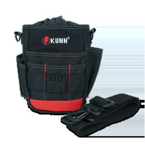 KUNN Kleine Elektriker-Werkzeugtasche, Utility-Gürteltasche mit Reißverschluss, kompakte Taschen mit Kordelzug oben, 240106
