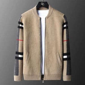 Sweaters Men's Sweaters Luxury Men's Sweaters knitted Jacket Men Fashion Stripe Casual Sweater Cardigan Autumn Winter Wear Coat