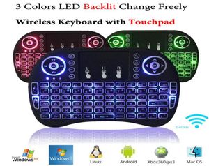 Rii i8 Kabellose Tastatur mit Hintergrundbeleuchtung, Multitouch-Hintergrundbeleuchtung für MXQ Pro M8S Plus T95 S905 S812 Smart TV Android TV Box PC7881212