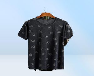 Verão dos homens tamanho grande marca roupas tshirt gordura solta impressão tshirt manga longa camiseta tamanho grande masculino 7xl 6xl 5xl 10xl 160kg9097292