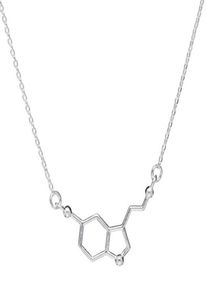 1 chemical molecular structure pendant necklace formula 5HT geometric exquisite nurse simple Lucky woman mother men039s family3046993