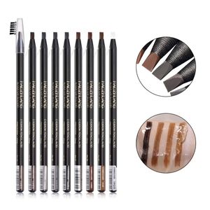 Microblading Eyebrows Pencil Waterproof Pull Cord Peel-off Brow Pencil Set for Marking Tattoo Permanent Makeup Eye Brow Liner 240106