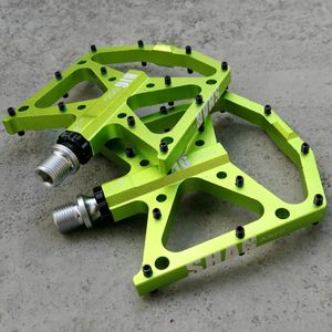 Ultralight Bicycle Pedals Part Anti-slip CNC Aluminum Body Road MTB Flat Foot Cycling Sealed 3 Bearing Mountain Bike Pedal 240105