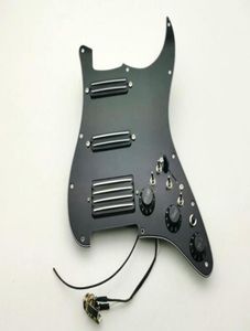 ブラックギターピックアップSSHハンバッカーピックアップ配線STRギター20スタイルの組み合わせ多機能ダブルコンデンサ2279905