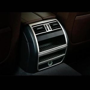 Stickers Car styling Rear Air conditioning vent Decorative Frame air outlet Cover trim strip stickers for BMW F10 5 Series Auto Accessories