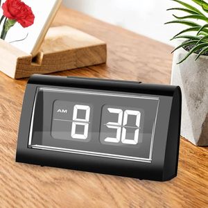 Orologi da tavolo Orologio da scrivania a vibrazione Ampio display Allarme automatico digitale elettrico per sala da pranzo Home Office Adulti El