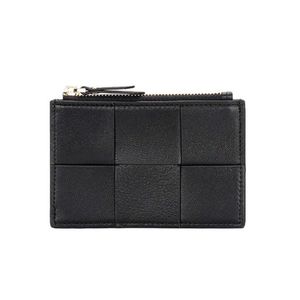 財布コイン財布女性用シープスキン編組短い新しい小さな財布マルチカードポジションドキュメントバッグレザーファッションスモールCA233L