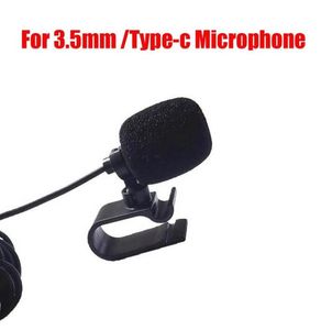 Professionali Microfono audio per auto Spina jack da 35 mm Mic Stereo Mini Microfoni esterni cablati per Auto DVD Radio Auto lunghe 3 m Auda2550725