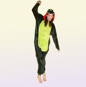 Costumi animali Oro Grigio Rosa Verde Dinosauro Tutine Tutina Pigiama Kigurumi Tuta Felpe con cappuccio Indumenti da notte per adulti Intero Orde4545397