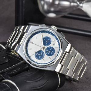 Relojes Watches Top Mens 1853 Watch Designer Quartz Movement Watches 높은 품질의 장미 금 크기 42mm 스테인레스 스틸 스트랩 사파이어 남성 손목 시계