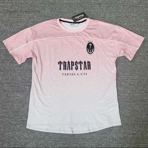 Trapstar London Men's Streetwear T-shirt gratis hiphoprosa kort ärm överdimensionerad tröja 4466ess