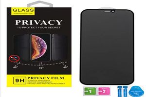 Privacidade vidro temperado capa completa cola antispy protetor de tela do telefone para iphone 14 13 12 11 pro max x xs xr 6 7 8 plus samsung a8850714