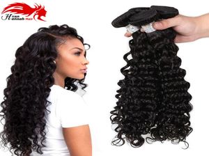 7a Hannah Produkty Virgin Hair głębokie fala ludzkie włosy Waveves 100gpc nieprzetworzone głębokie kręcone włosy przedłużenie 6842381