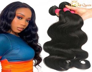 Brezilya bakire saç vücut dalgası 9a İşlenmemiş Perulu Malezya Hint İnsan Saç Uzantıları Brezilya Vücutu Virgin Hair8257079