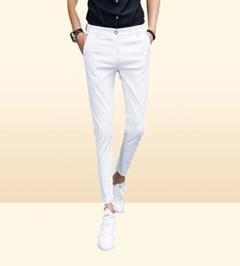 2020 Ny ankomst vår- och sommar ny Men039s Suitpants Slim Solid Color Simple Fashion Social Business Pants Casual Office ME3522598