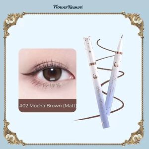 Flower Knows Matita eyeliner Moonlight Sirena Eyeliner molto fine resistente al sudore resistente all'acqua, rosa glitterato a prova di sbavature 240106