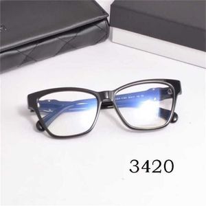 26% OFF Óculos de sol Novos óculos de alta qualidade da mesma placa 3420 de Xiaoxiang podem ser combinados com armação plana de luz azul resistente à miopia