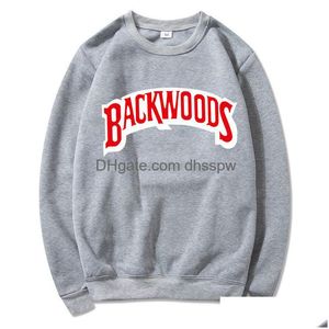 Мужские толстовки с капюшоном Backwoods Дизайнерская толстовка с капюшоном Fashion Dunk Rock Мужская футболка Свитер с буквенным принтом Повседневная толстовка Plover L Dhor0