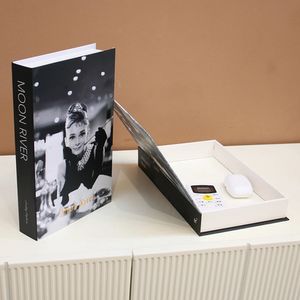 Ins livros falsos para decoração mesa de café livro clube el simulação prop caixa de armazenamento luxo decorativo decoração para casa 240106