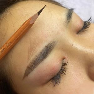 1 Art Show Eyebrow Pencil Professional Eye Makeup Artist Waterproof Wild Eyebrow Pencil Line Design Root Shezi Cosmetic 240106