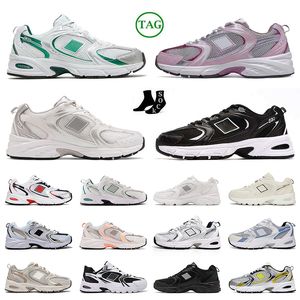 Projektant OG 530 Buty do biegania dla męskich trenerów B530 Wszystkie białe srebrne narzędzia z kości słoniowej Grey Cream Beige Black Runner Casual Athletic Sneakers 36-45