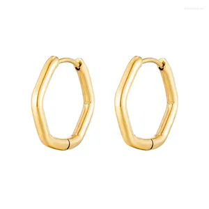 Creolen Vintage Unregelmäßig Für Frauen Mode Edelstahl Gold Farbe Überzogen Ohrring Trendy Schmuck Geschenke Großhandel