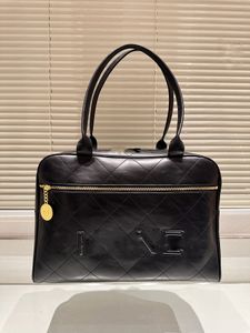 Designer 23c mulheres grande bolsa de gravação carta cc saco de couro de alta qualidade maxi bowling saco pequena moeda ouro decorativa bolsa